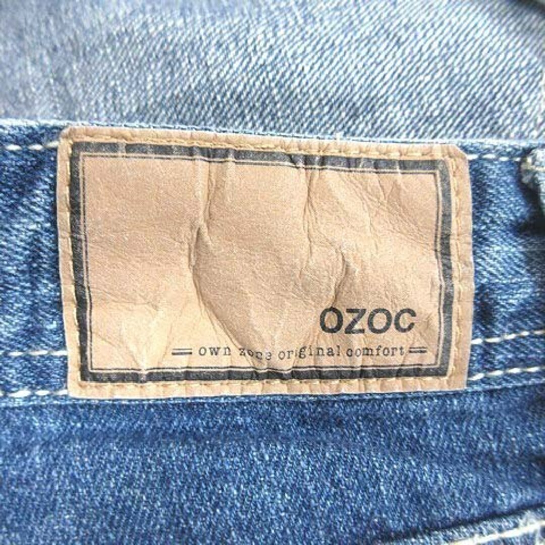 OZOC(オゾック)のオゾック デニムパンツ ジーンズ スキニー ウォッシュ加工 34 青 ■MO レディースのパンツ(デニム/ジーンズ)の商品写真