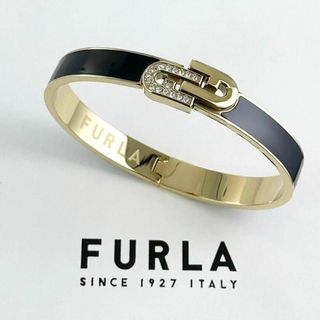 フルラ(Furla)のフルラ ブレスレット バングル レディース ブラック ゴールド 結婚式(ブレスレット/バングル)