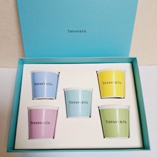 ティファニー(Tiffany & Co.)のティファニー エスプレッソ カップB ボーンチャイナ ５個セット ペーパーカップ(食器)