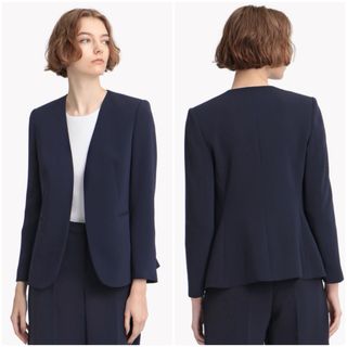 theory 22SS Classic Crepe パンツスーツ 紺 2、4 theory 22SS Classic Crepe パンツスーツ 紺 2、4