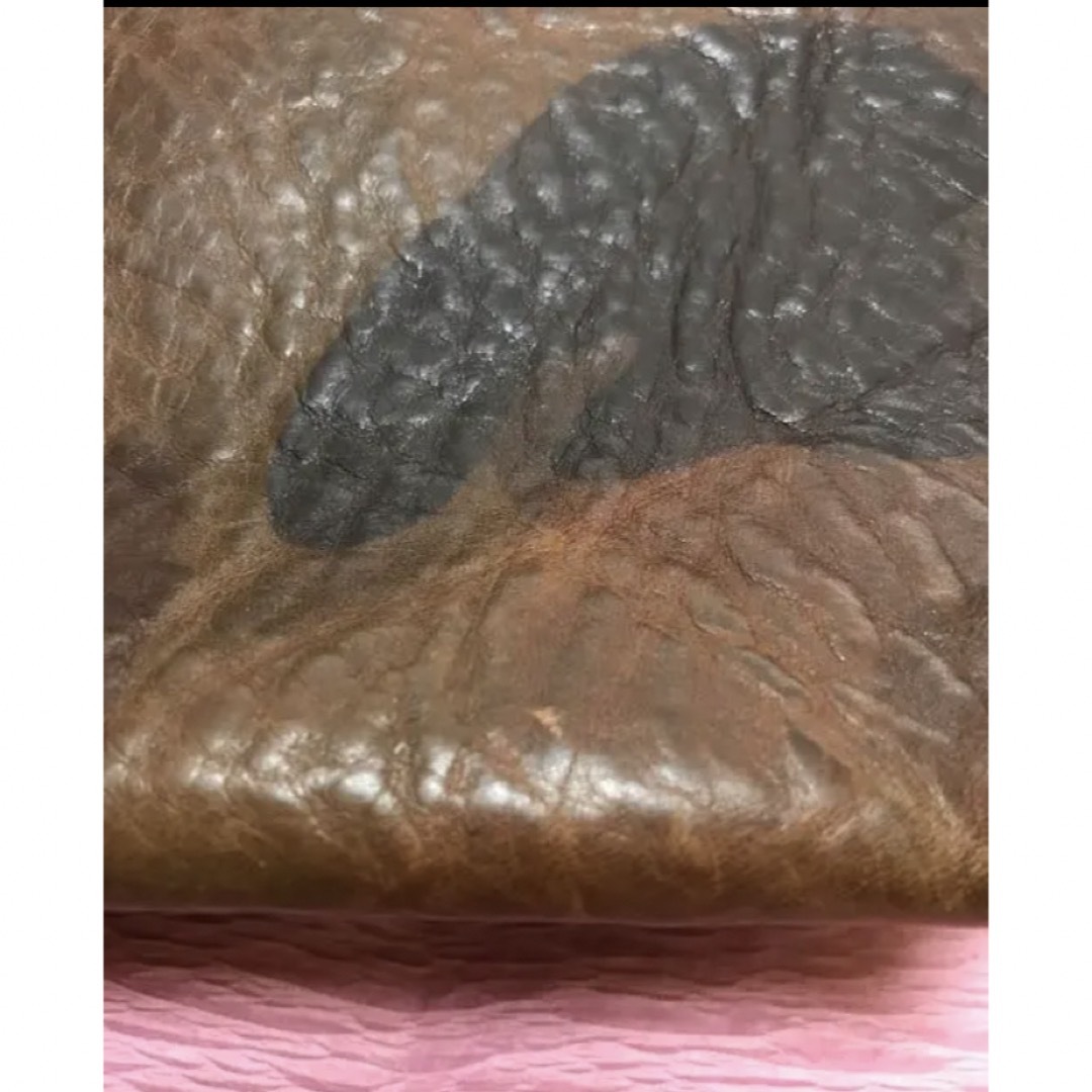 ZOO leather 迷彩　カモフラ　柄　本革　レザー　ポーチ レディースのファッション小物(ポーチ)の商品写真