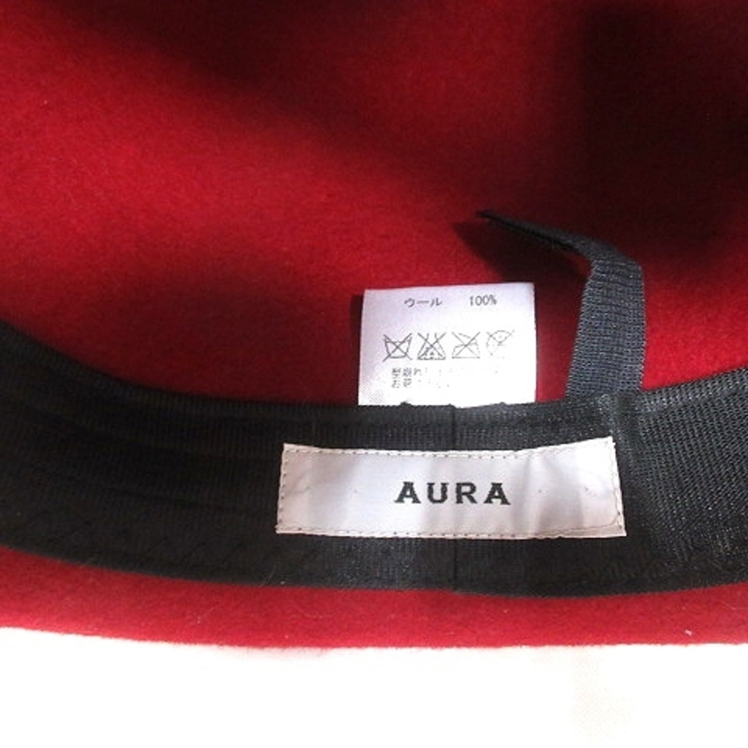 other(アザー)のアウラ AURA 帽子 ソフト帽 ボーラーハット ウール 赤 レッド /AU レディースの帽子(その他)の商品写真