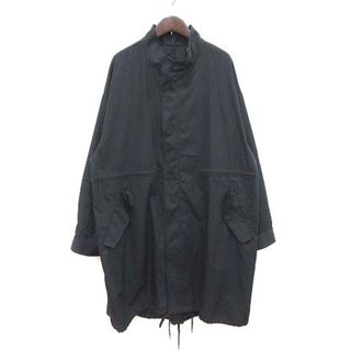 Rope' Picnic - ロペピクニック モッズコート ジップアップ スタンドカラー 38 黒 ■MO