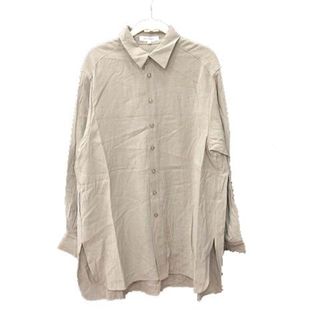 マウジー(moussy)のマウジー moussy シャツ 長袖 F ベージュ /CT ■MO(シャツ/ブラウス(長袖/七分))