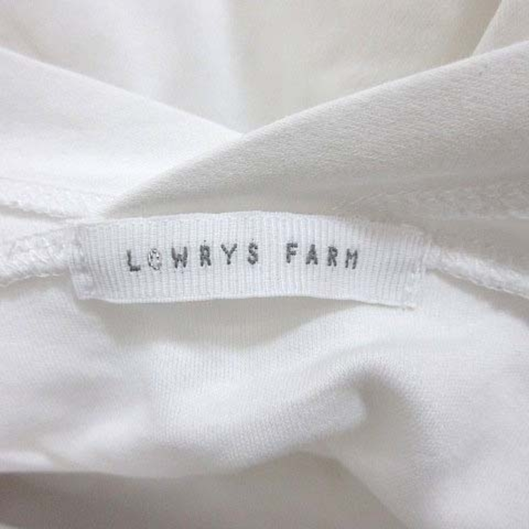 LOWRYS FARM(ローリーズファーム)のローリーズファーム カットソー 長袖 ロールアップ Vネック F 白 ■MO レディースのトップス(カットソー(長袖/七分))の商品写真