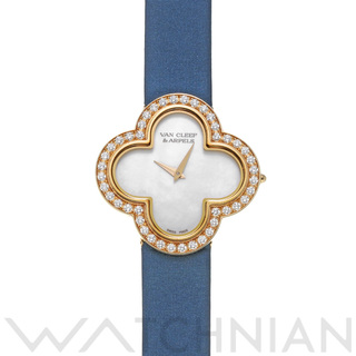 Van Cleef & Arpels - 中古 ヴァン クリーフ&アーペル Van Cleef & Arpels VCARF52800  ホワイトシェル レディース 腕時計