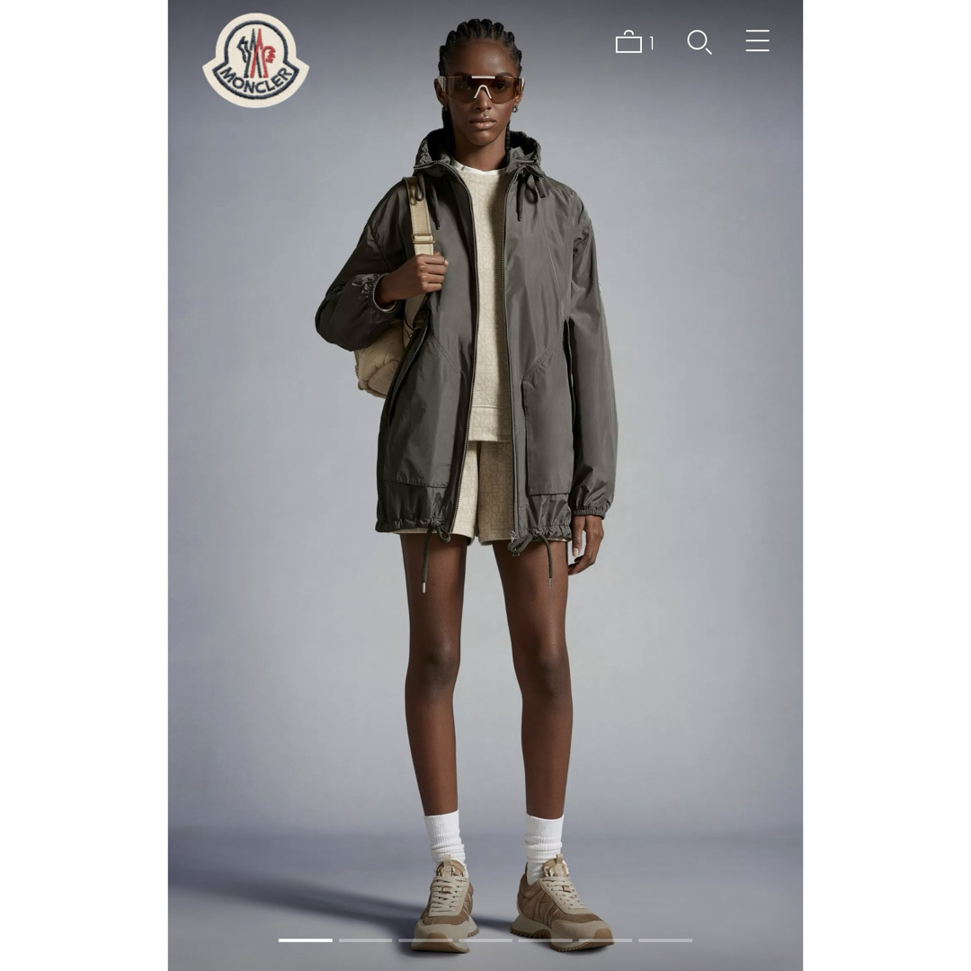 MONCLER - モンクレール 今季新作 MELIAコート セージグリーンの MONCLER - モンクレール 今季新作 MELIAコート セージグリーンの