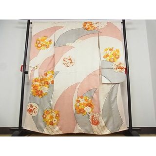 平和屋-こころ店■豪華振袖　駒刺繍　花丸文　金彩　着丈156.5cm　裄丈64.5cm　正絹　逸品　1B-wt1996(振袖)