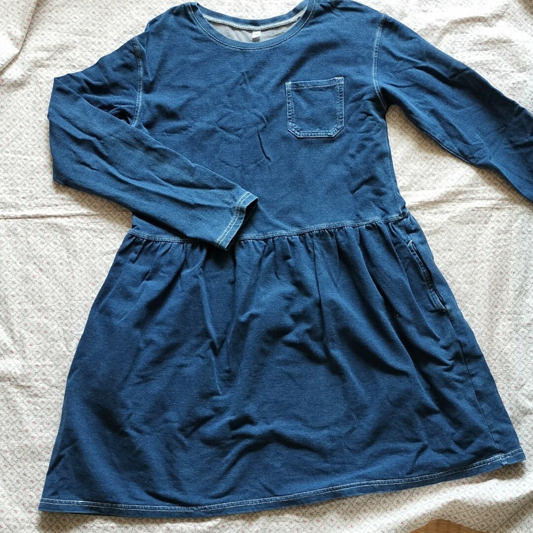 MUJI (無印良品)(ムジルシリョウヒン)のMUJI 150 ワンピース キッズ/ベビー/マタニティのキッズ服女の子用(90cm~)(ワンピース)の商品写真