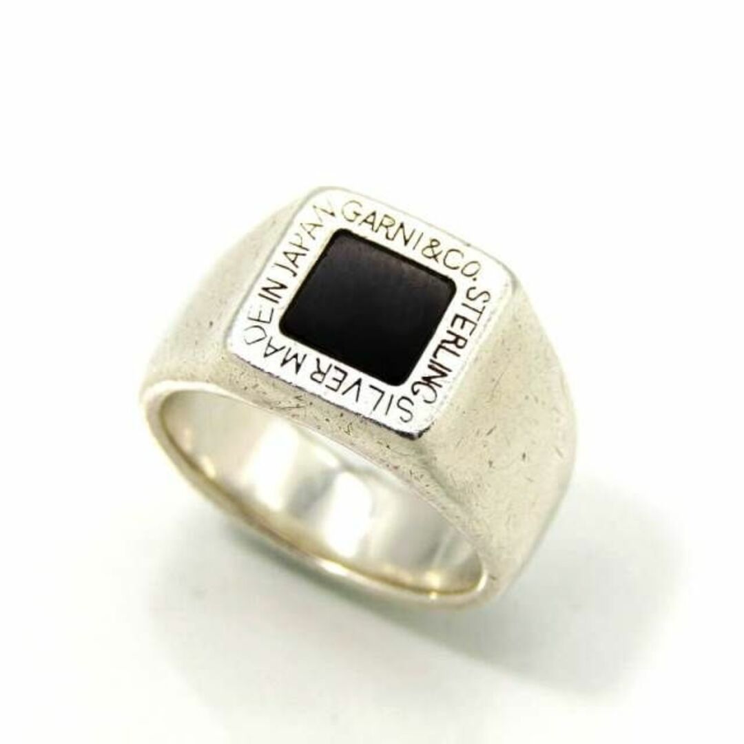 GARNI(ガルニ)のガルニ リング Square Onyx Ring 28007131 メンズのアクセサリー(リング(指輪))の商品写真