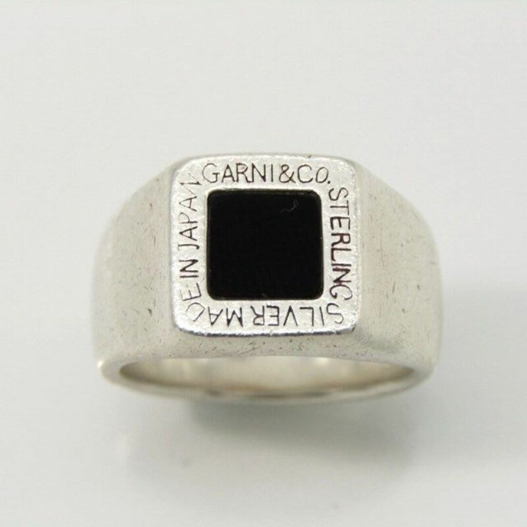 GARNI(ガルニ)のガルニ リング Square Onyx Ring 28007131 メンズのアクセサリー(リング(指輪))の商品写真