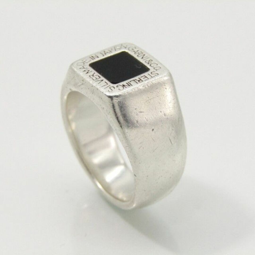 GARNI(ガルニ)のガルニ リング Square Onyx Ring 28007131 メンズのアクセサリー(リング(指輪))の商品写真