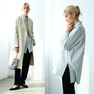 セオリーリュクス(Theory luxe)のtheory luxe 21AW 完売 ワイドストレートパンツ(クロップドパンツ)