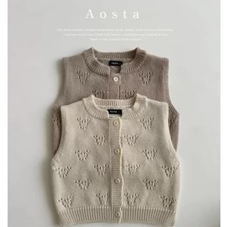 Aosta ⁡ Bear Knit Vest S(0歳〜1歳)〜L(3歳〜5歳)(ニット/セーター)