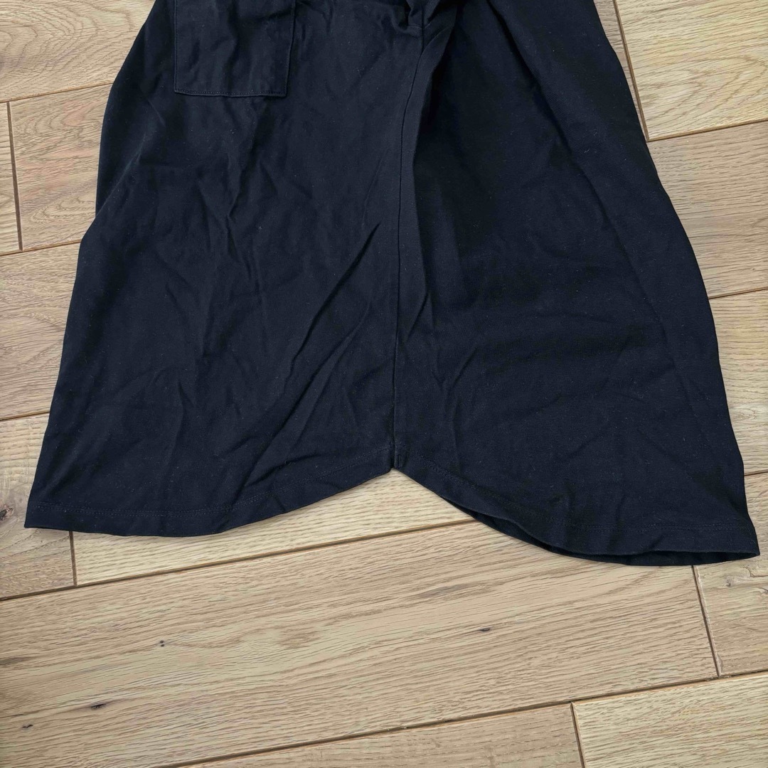 GU(ジーユー)のGU ポケットTシャツ　長袖　150 黒 キッズ/ベビー/マタニティのキッズ服男の子用(90cm~)(Tシャツ/カットソー)の商品写真