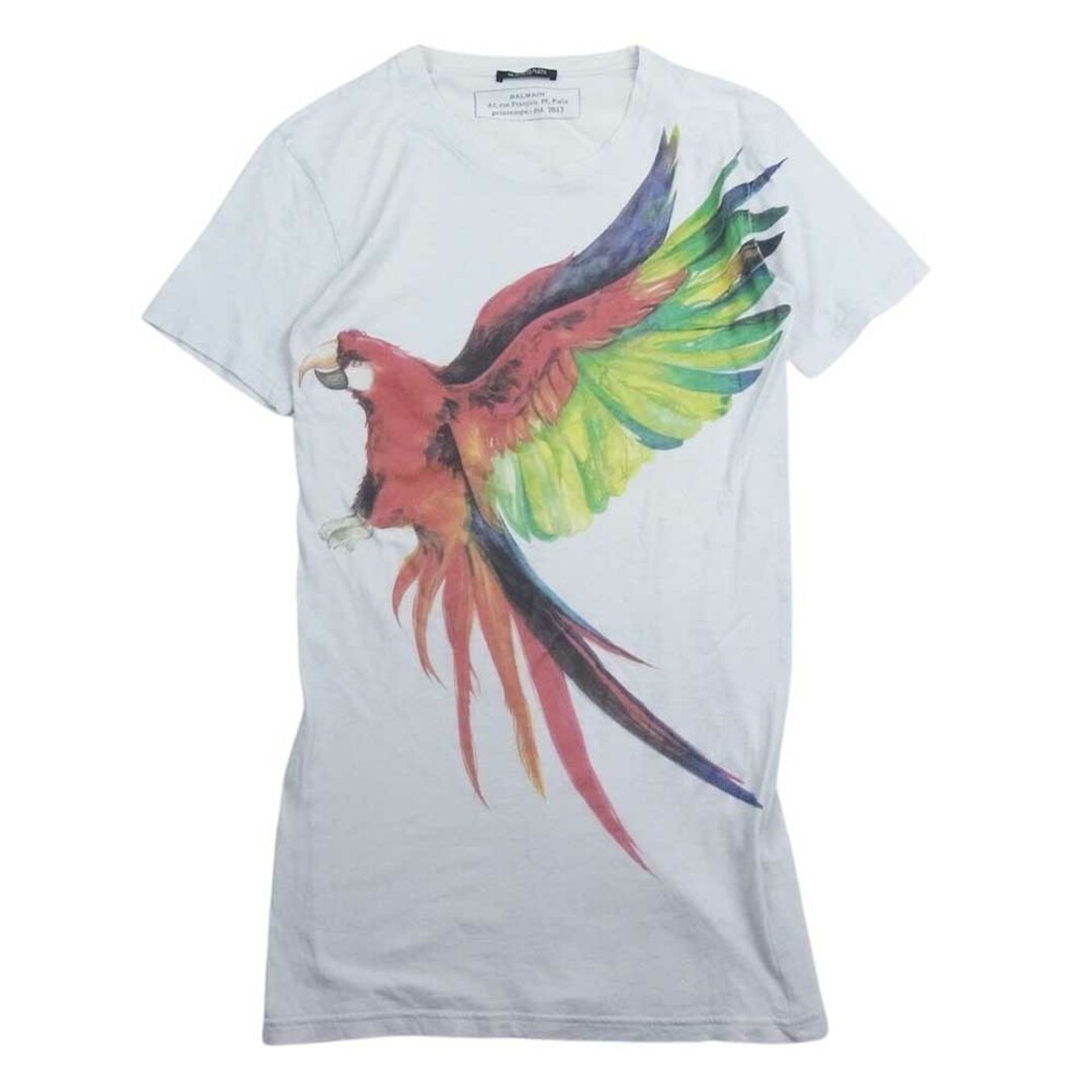 BALMAIN(バルマン)のBALMAIN バルマン 2013 鳥 Tシャツ ホワイト系 XS【中古】 メンズのトップス(シャツ)の商品写真