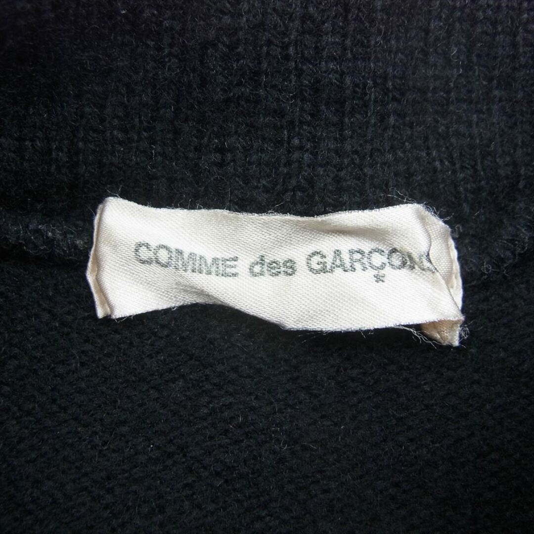 COMME des GARCONS(コムデギャルソン)のCOMME des GARCONS コムデギャルソン AD2000 GT-040450 本ライン アーカイブ ファスナー ジップ切替 モックネック 長袖 ニット セーターブラック系【中古】 レディースのトップス(ニット/セーター)の商品写真