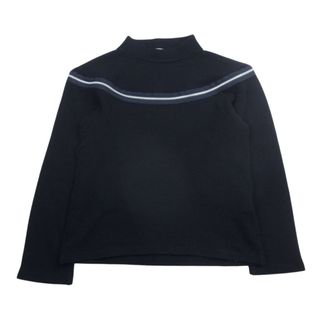 コムデギャルソン(COMME des GARCONS)のCOMME des GARCONS コムデギャルソン AD2000 GT-040450 本ライン アーカイブ ファスナー ジップ切替 モックネック 長袖 ニット セーターブラック系【中古】(ニット/セーター)