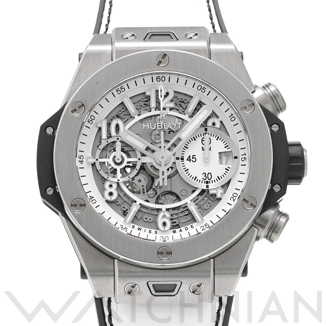 HUBLOT(ウブロ)の中古 ウブロ HUBLOT 421.NX.2010.LR.JPN マットホワイトスケルトン メンズ 腕時計 メンズの時計(腕時計(アナログ))の商品写真