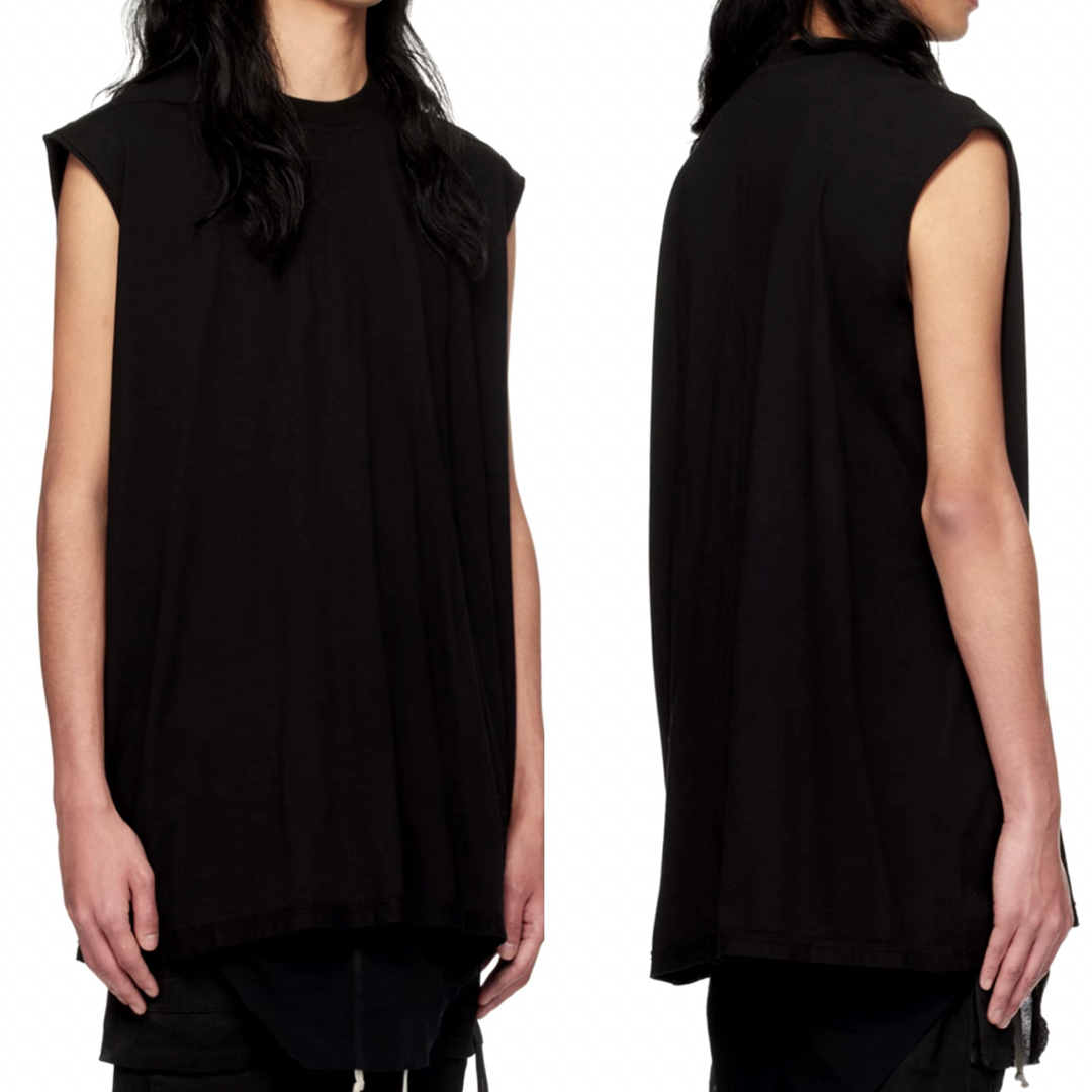 Rick Owens(リックオウエンス)の新品 RICK OWENS DRKSHDW TARP TEE BLACK M メンズのトップス(Tシャツ/カットソー(半袖/袖なし))の商品写真