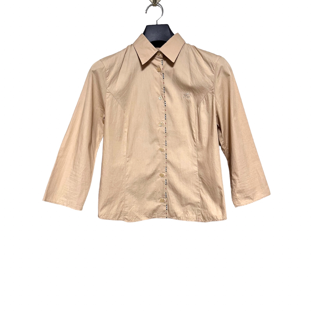 匿名発送　美品　バーバリーブルーレーベル　ノバチェックコットンシャツ　サイズ38