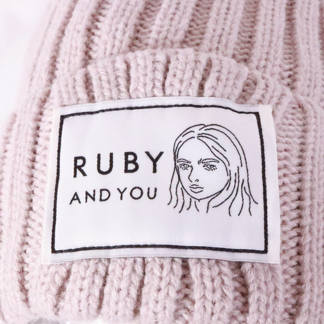 RUBY AND YOU(ルビー アンド ユー)のRUBY AND YOU ルビー アンド ユー　ニット帽　オートミール キッズ/ベビー/マタニティのこども用ファッション小物(帽子)の商品写真