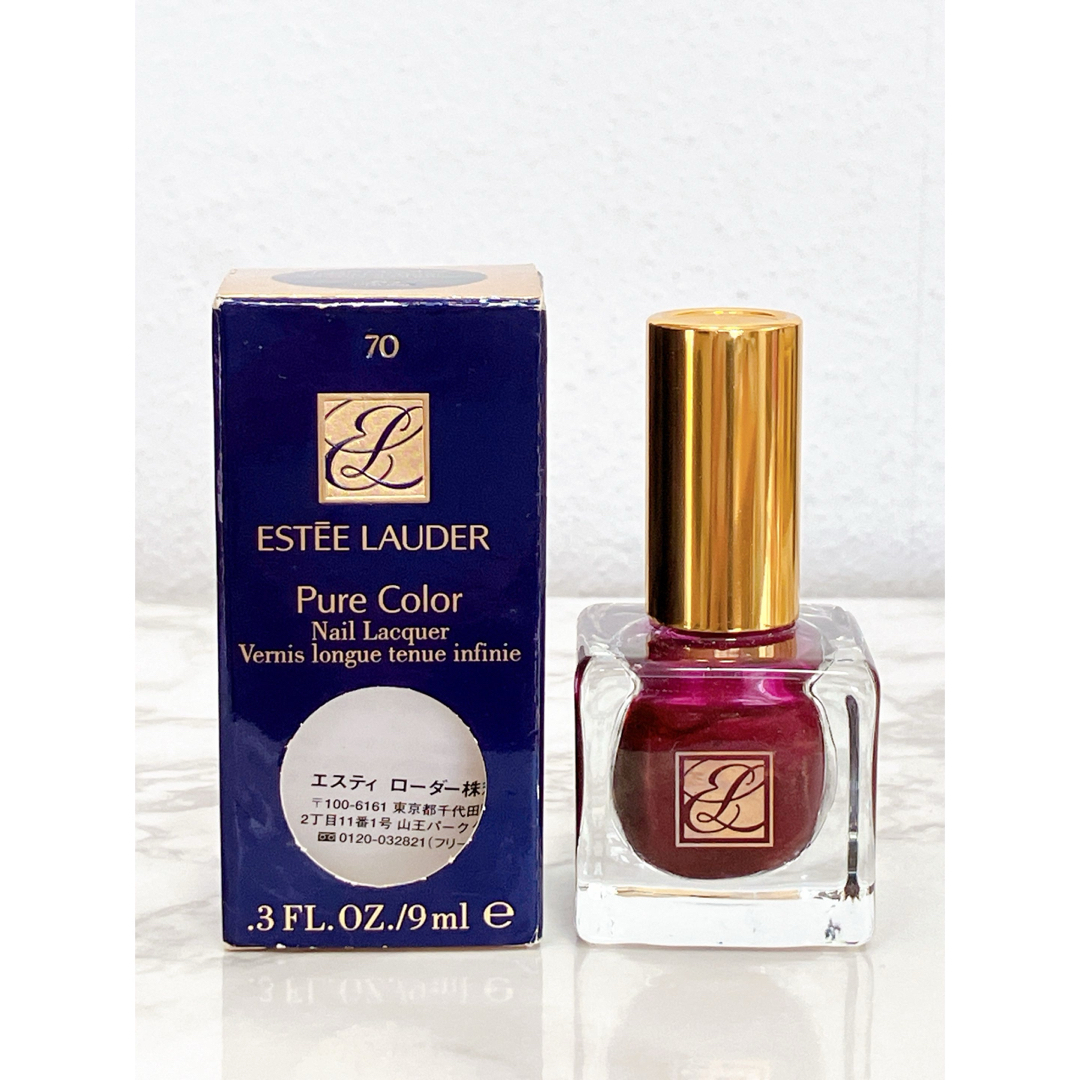 Estee Lauder(エスティローダー)の美品　エスティローダー　Pure Color ネイルエナメル　70 プルーン コスメ/美容のネイル(マニキュア)の商品写真