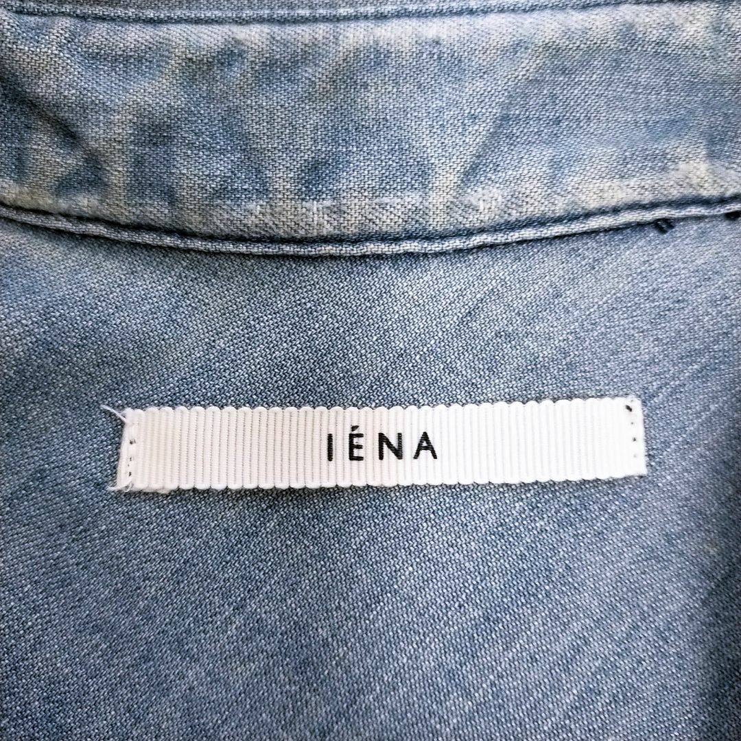 IENA(イエナ)のイエナ IENA デニム 長袖 シャツ インディゴ 38 カジュアル スナップ レディースのトップス(シャツ/ブラウス(長袖/七分))の商品写真