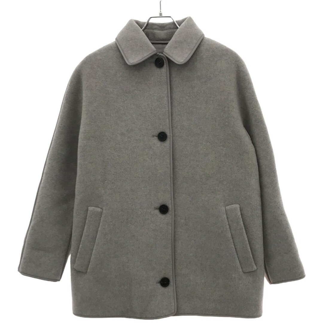 theory(セオリー)のtheory セオリー 23AW Wool Double トリミングウールコート グレー P WC304 レディースのジャケット/アウター(その他)の商品写真