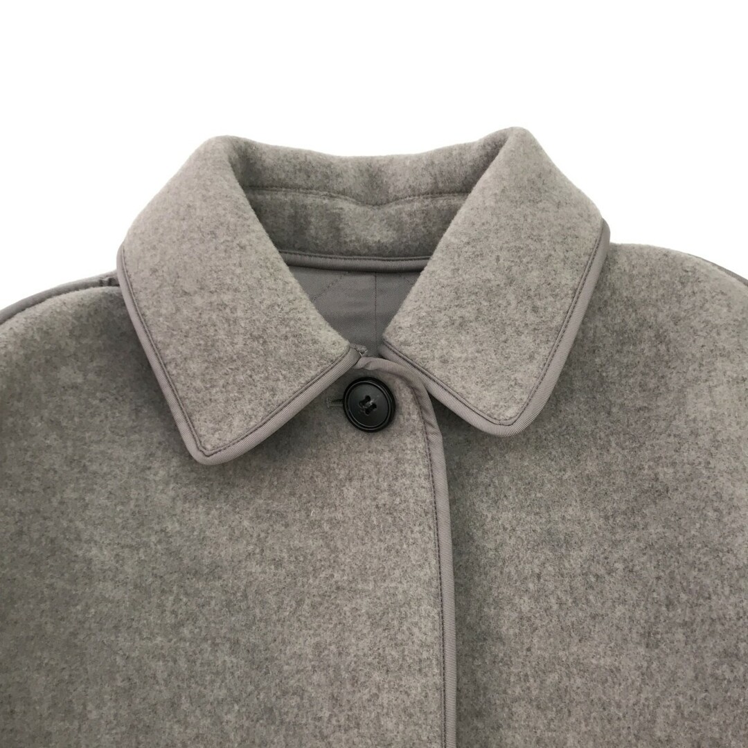 theory(セオリー)のtheory セオリー 23AW Wool Double トリミングウールコート グレー P WC304 レディースのジャケット/アウター(その他)の商品写真