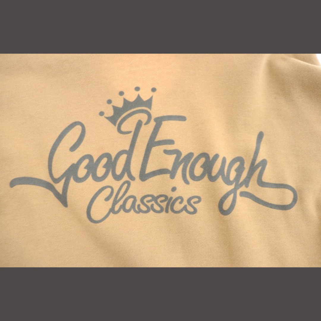 GOODENOUGH(グッドイナフ)のグッドイナフ GOODENOUGH 初期 クラシックロゴ パーカー Ｍ ベージュ メンズのトップス(パーカー)の商品写真