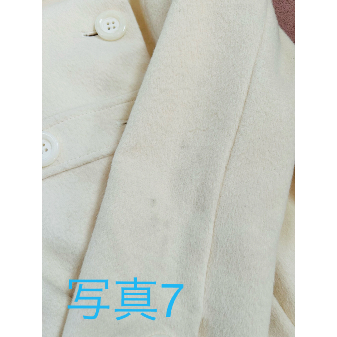 JAYRO(ジャイロ)のJAYRO ジャイロ ホワイト アンゴラ ロングコート S レディースのジャケット/アウター(ロングコート)の商品写真
