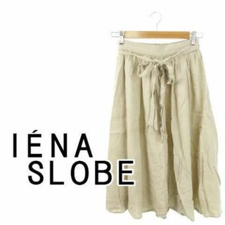 SLOBE IENA - スローブイエナ フレアスカート リネン 38 ベージュ 230731AH13A