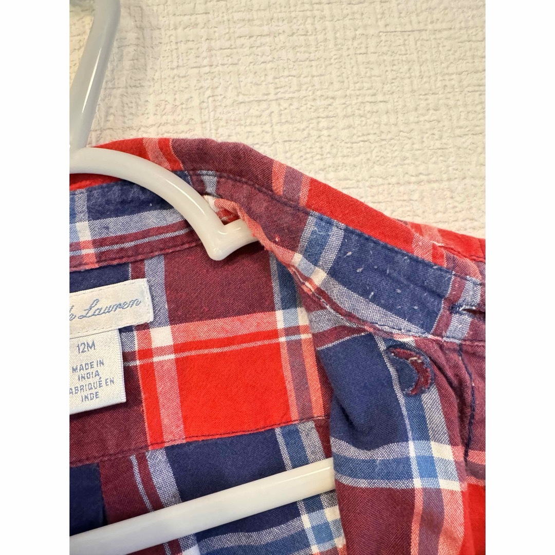 Ralph Lauren(ラルフローレン)のラルフローレン　ベビー　シャツ キッズ/ベビー/マタニティのベビー服(~85cm)(シャツ/カットソー)の商品写真