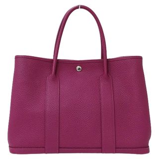 エルメス(Hermes)のエルメス HERMES バッグ レディース ブランド トートバッグ ガーデンパーティ PM ネゴンダ ローズパープル シルバー金具 おしゃれ 大人 かわいい D刻印 【中古】(トートバッグ)