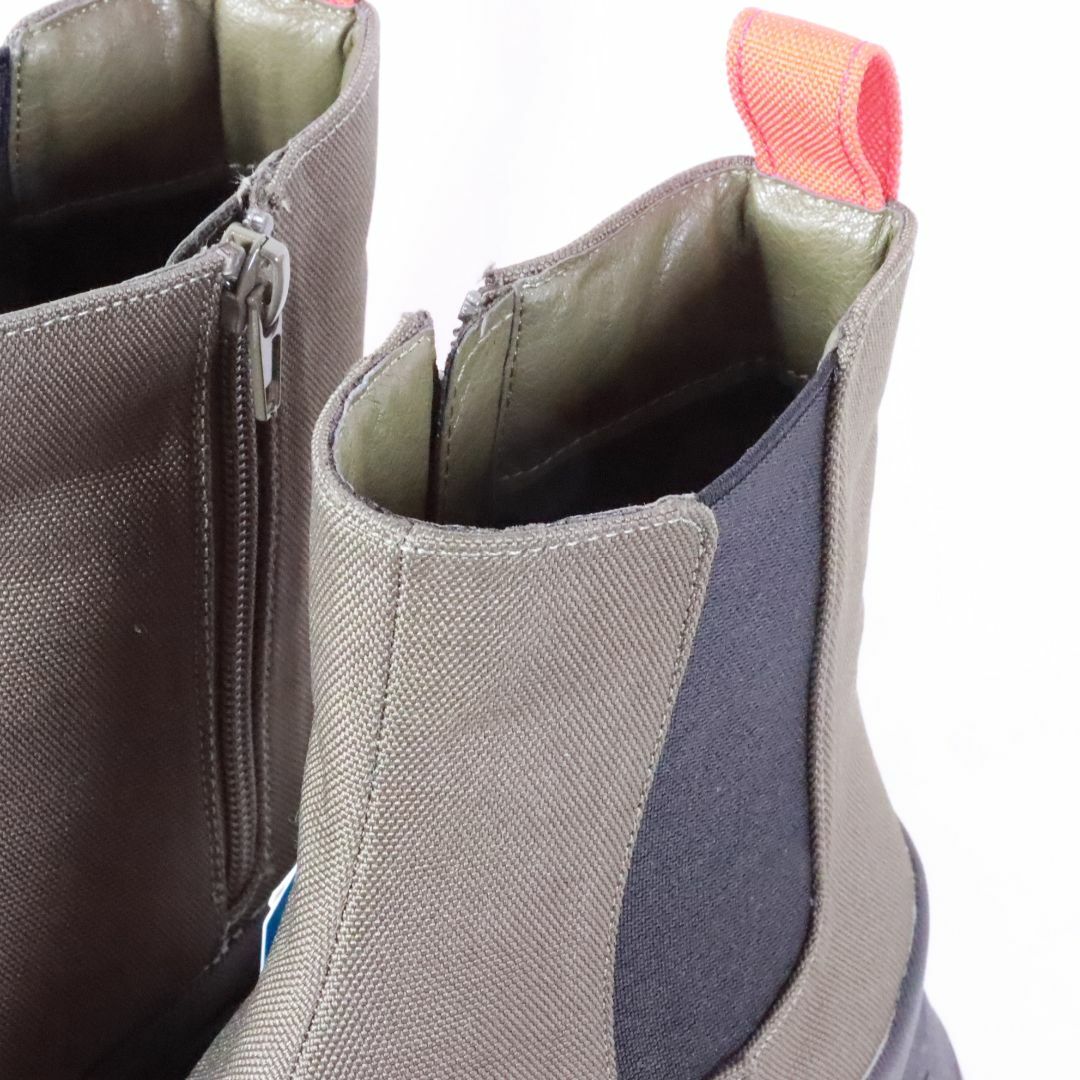 RODEO CROWNS(ロデオクラウンズ)のRODEO CROWNS　ロデオクラウンズ パターンサイド　ブーツ　24.5　カーキ キッズ/ベビー/マタニティのキッズ靴/シューズ(15cm~)(ブーツ)の商品写真