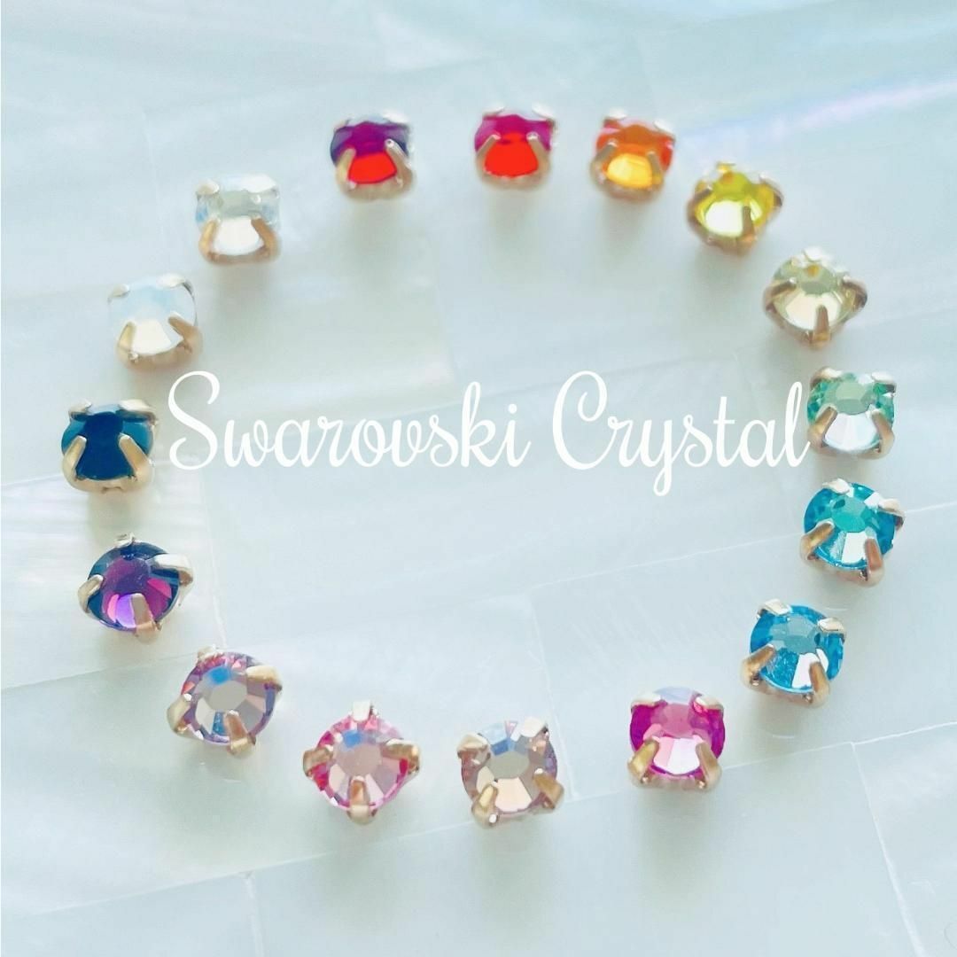 SWAROVSKI(スワロフスキー)のスワロフスキー ♥️ セッティングパーツ 4mm ゴールド 20p_A9 ハンドメイドの素材/材料(各種パーツ)の商品写真