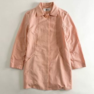 イッセイミヤケ(ISSEY MIYAKE)の8c7 24 ISSEY MIYAKE イッセイミヤケ スプリングコート 1 ピンク ステンカラーコート 日本製 RT01FA020 ライトアウター(スプリングコート)