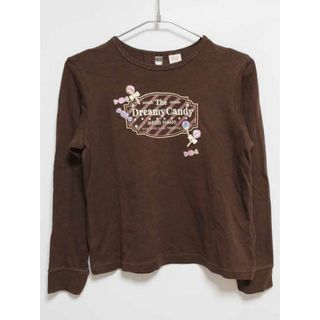 メゾピアノ(mezzo piano)の【値下げ!】‡メゾピアノ/mezzo piano‡140cm 長袖Tシャツ/長袖カットソー/ロンT 茶色【中古】子供服 キッズ kids ジュニア 女の子 春秋 310132 tops(Tシャツ/カットソー)