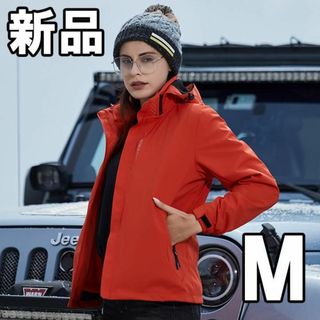 【限定セール！新品未使用】 レディース登山服 レッド 赤 M(その他)