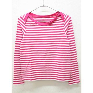 ケイトスペードニューヨーク(kate spade new york)の【値下げ!】♪ケイトスペードニューヨーク/kate spade new york kids♪150cm 長袖Tシャツ/長袖カットソー/ロンT ピンク×白【中古】子供服 キッズ kids ジュニア 女の子 春秋 409032 tops(Tシャツ/カットソー)