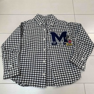 BREEZE - BREEZE Mickey チェックシャツ　size120cm