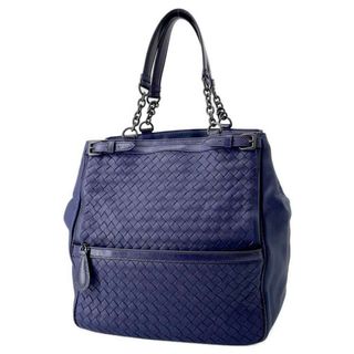 ボッテガヴェネタ(Bottega Veneta)のボッテガヴェネタ チェーントートバッグ イントレチャート 型押しレザー BOTTEGA VENETA バッグ(トートバッグ)