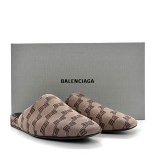 バレンシアガ(Balenciaga)のバレンシアガ ロゴジャカード キャンバスミュール(サンダル)