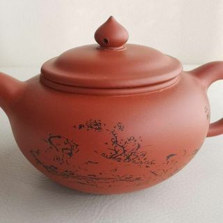 急須　朱泥　ティーポット　煎茶道具　古玩　茶壺 中国 収蔵品 茶道具 紫砂 3(陶芸)