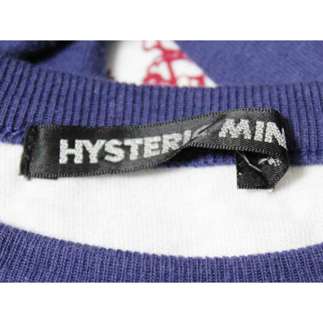 HYSTERIC MINI(ヒステリックミニ)の【値下げ!】《ヒステリックミニ/HYSTERIC MINI》120cm 長袖Tシャツ/長袖カットソー/ロンT 白×紺【中古】子供服 キッズ kids 女の子 春秋 422032 tops キッズ/ベビー/マタニティのキッズ服女の子用(90cm~)(Tシャツ/カットソー)の商品写真