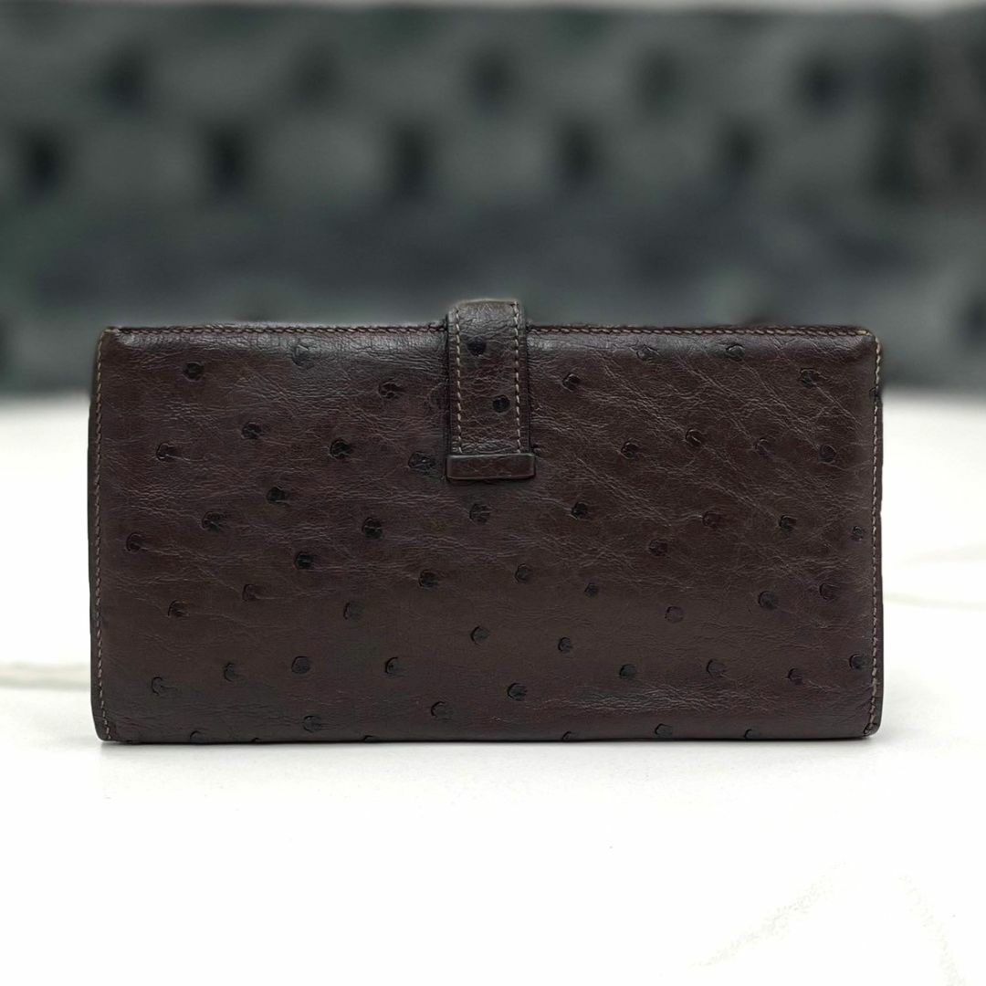 HERMES - 美品☆ エルメス 長財布 ベアンスフレ オーストリッチ HERMES - 美品☆ エルメス 長財布 ベアンスフレ オーストリッチ
