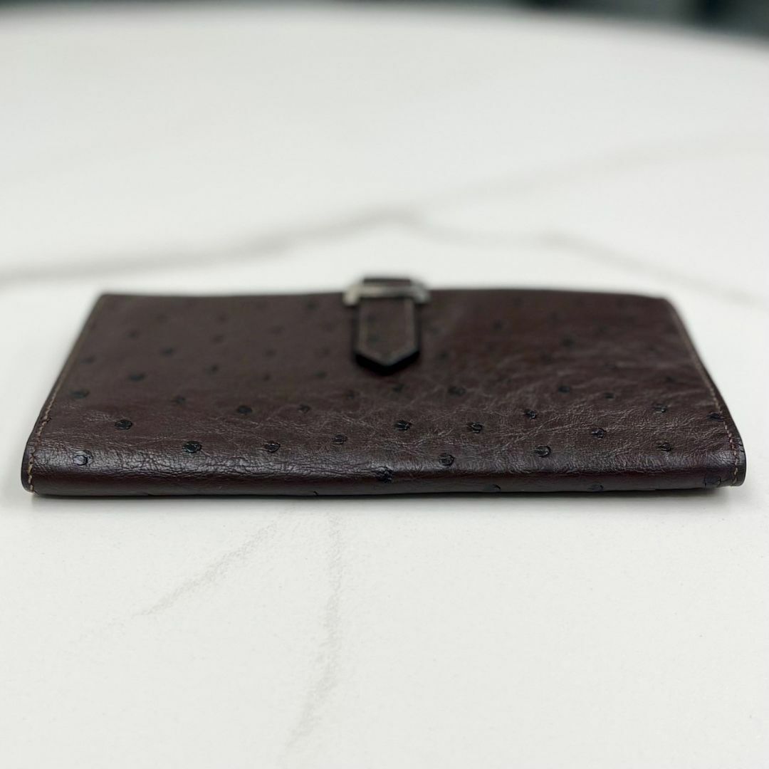 HERMES - 美品☆ エルメス 長財布 ベアンスフレ オーストリッチ HERMES - 美品☆ エルメス 長財布 ベアンスフレ オーストリッチ