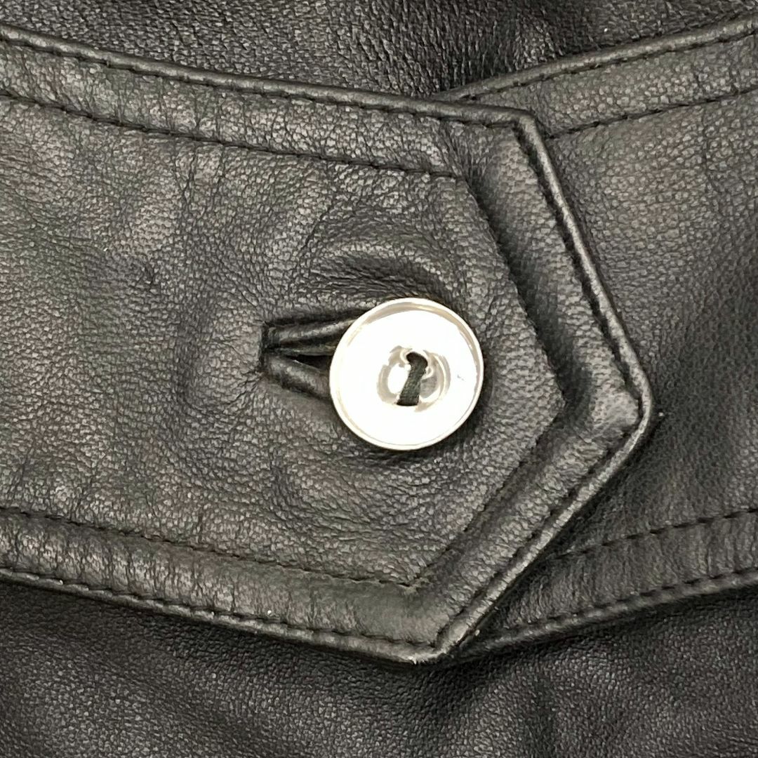 VERA PELLE ベラペレ　本革　レザー　ロングコート　イタリア製 メンズのジャケット/アウター(チェスターコート)の商品写真