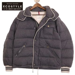 モンクレール(MONCLER)のモンクレール グレー BRESLE ウール ダウンジャケット 4(その他)